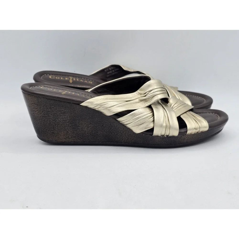 Cole Haan Women's Air Eden Slide Sandals‎ Gunsmoke size 6B